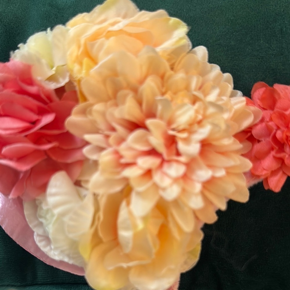 Disney Pink and Orange Seasonal Headband Ears - Picture 5 of 6